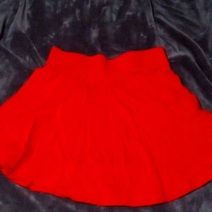 Soft red skirt